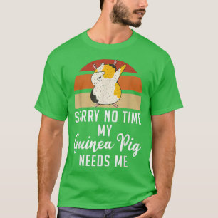 Camiseta Lo siento, pero mi cerdo guineano me necesita a Da