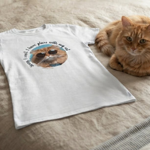 Camiseta Lo siento, planes con gato Gatos Mamá Diseño Origi