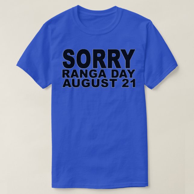 Camiseta Lo siento Ranga Day 2 (Diseño del anverso)