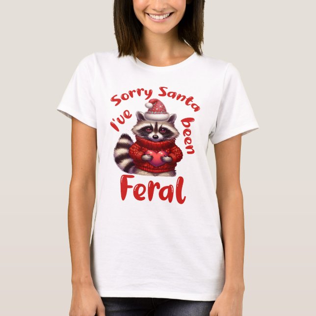 Camiseta Lo siento Santa I ha sido Feral, Navidades Feral C (Anverso)