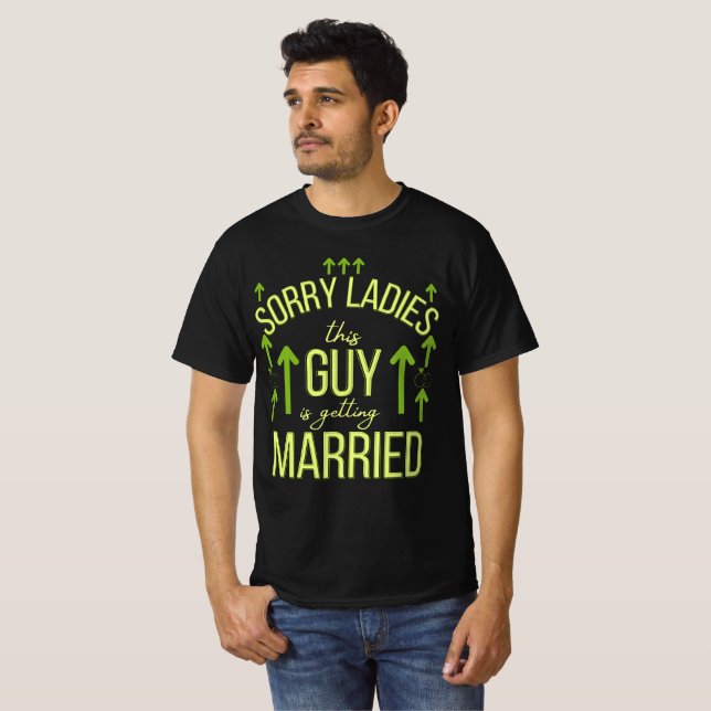 Camiseta lo siento señoras este chico se casa (Anverso completo)