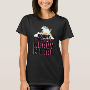 Camiseta lo siento, solo hablo festival de música de heavy