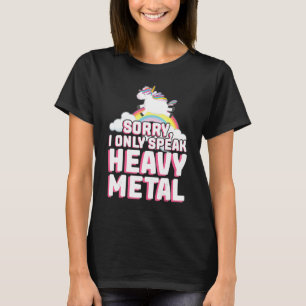 Camiseta lo siento, solo hablo festival de música heavy met