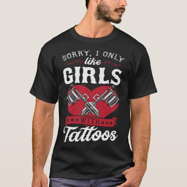 Camiseta Lo Siento, Solo Me Gustan Los Chicas Con El Corazó (Anverso)