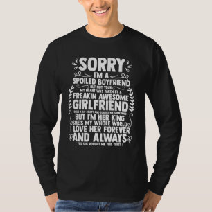 Camiseta Lo siento, soy un novio malcriado por asombroso G