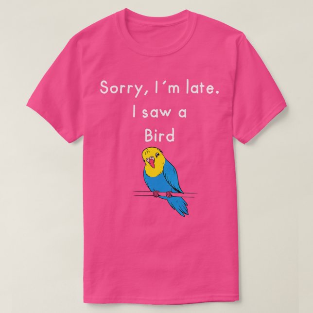 Camiseta Lo siento, tarde (Diseño del anverso)