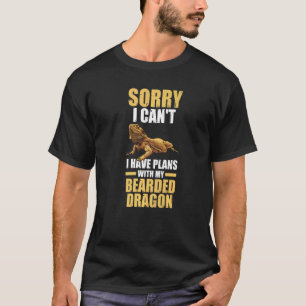 Camiseta Lo siento, tengo planes Dragón barbudo Reptiles