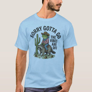 Camiseta Lo siento, tengo que irme, la vibra está mal Sapo