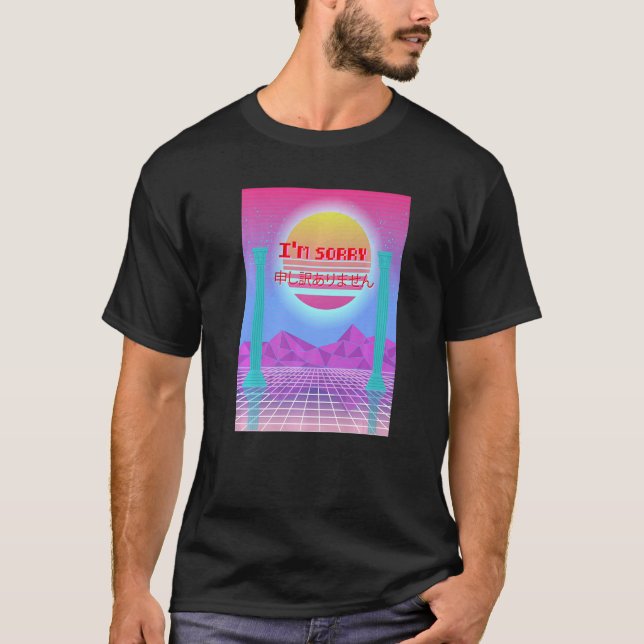 Camiseta Lo siento Vaporwave estético de 90 (Anverso)