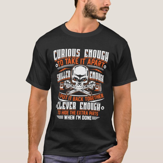 Camiseta Lo Suficientemente Curioso Como Para Desmontarlo M (Anverso)