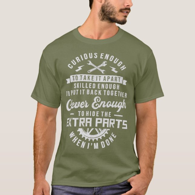 Camiseta Lo Suficientemente Curioso Para Tomarlo Aparte De  (Anverso)