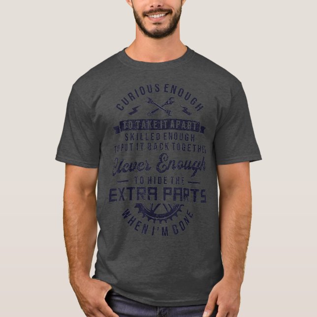 Camiseta Lo Suficientemente Curioso Para Tomarlo Aparte De  (Anverso)