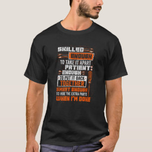 Camiseta Lo Suficientemente Inteligente Como Para Ocultar L