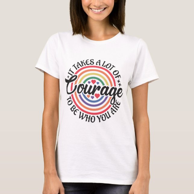 Camiseta Lo suficientemente valiente para ser yo (Anverso)