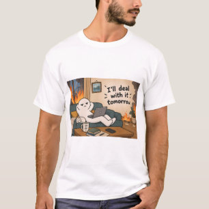 Camiseta Lo trataré mañana – Procrastinación divertida