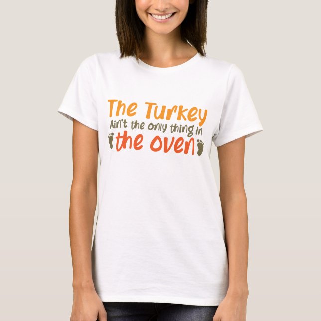Camiseta Lo Único En El Horno Es Turquía (Anverso)
