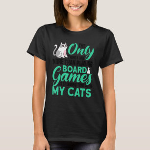 Camiseta lo único que hacen los gatos gatos juegos de mesa