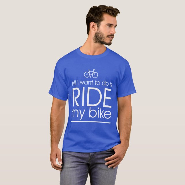 Camiseta Lo único que quiero hacer es montar mi bici (Anverso completo)