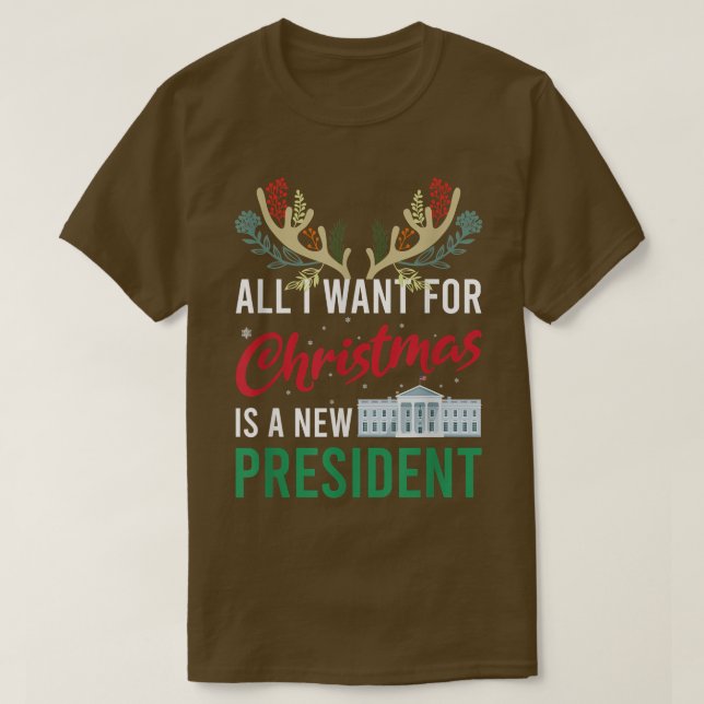 Camiseta Lo Único Que Quiero Para Los Navidades Es Un Nuevo (Diseño del anverso)