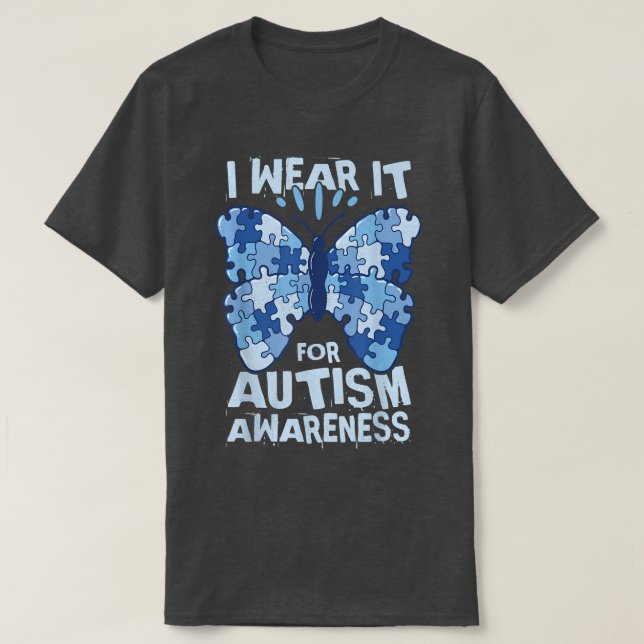 Camiseta Lo uso para la conciencia del autismo (Diseño del anverso)