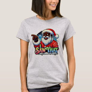 Camiseta "Lo Vi", Divertido Navidades De Santa Clara