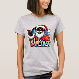Camiseta "Lo Vi", Divertido Navidades De Santa Clara
