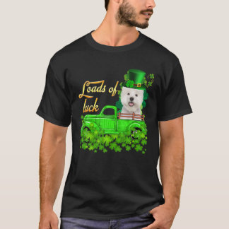 Camiseta Loads Of Luck Truck Westie St Patrick's Day