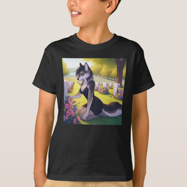 Camiseta Loba Viuda de Guerra  (Anverso)