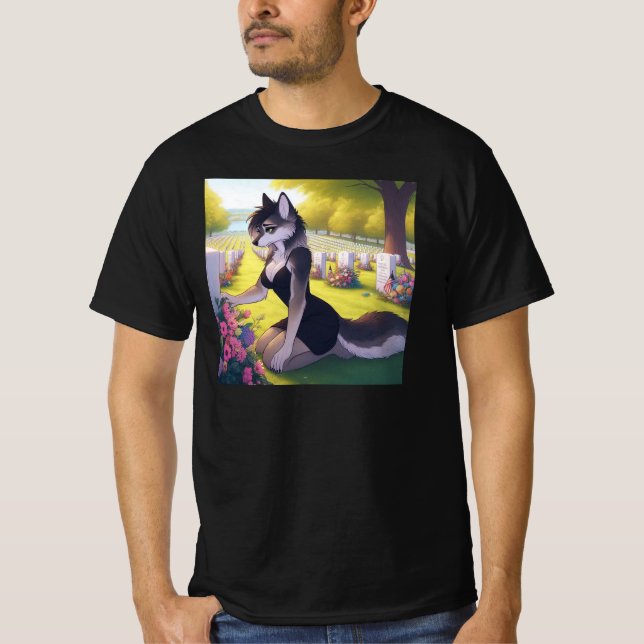 Camiseta Loba Viuda de Guerra (Anverso)