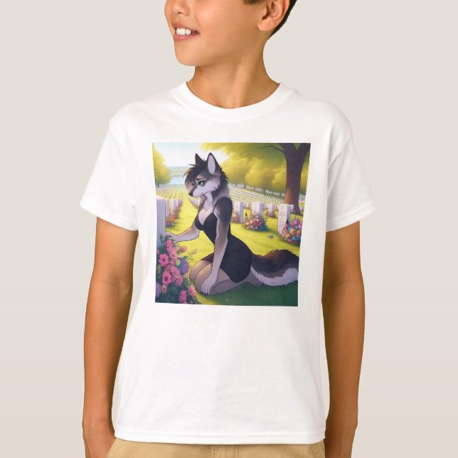 Camiseta Loba Viuda de Guerra (Anverso)