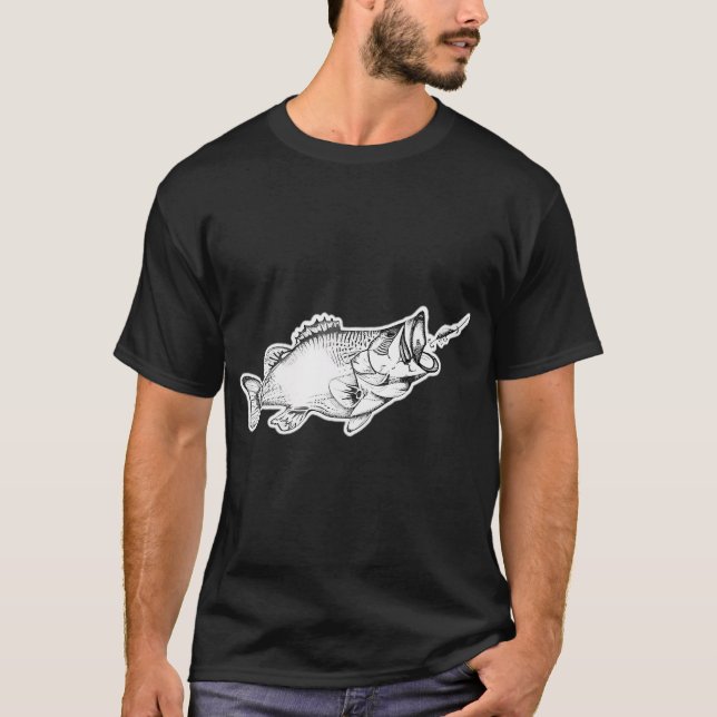 Camiseta Lobina de boca pequeña (Anverso)