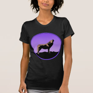 Camiseta Lobo al atardecer - Arte de vida salvaje original