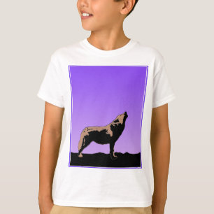 Camiseta Lobo al atardecer - Arte de vida salvaje original