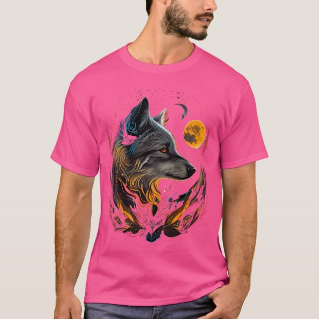 Camiseta Lobo animal espiritual (Anverso)