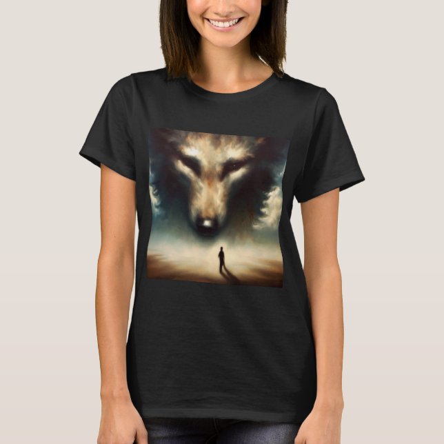 Camiseta Lobo animal espiritual 1 (Anverso)