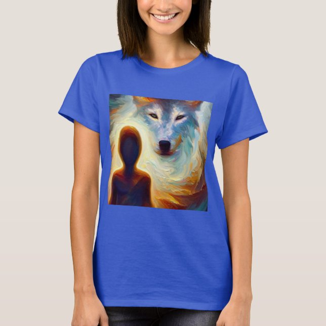 Camiseta Lobo animal espiritual 3 (Anverso)