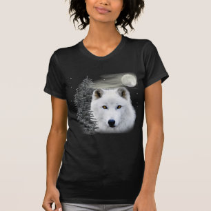 Camiseta lobo ártico de la nieve