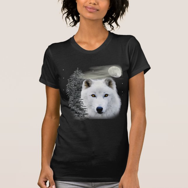 Camiseta lobo ártico de la nieve (Anverso)
