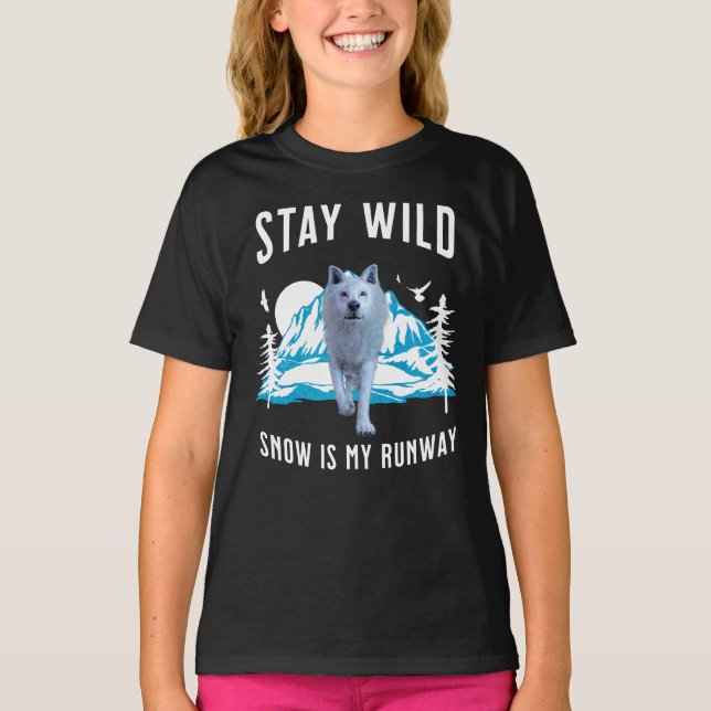 Camiseta Lobo Ártico Salvaje (Anverso)