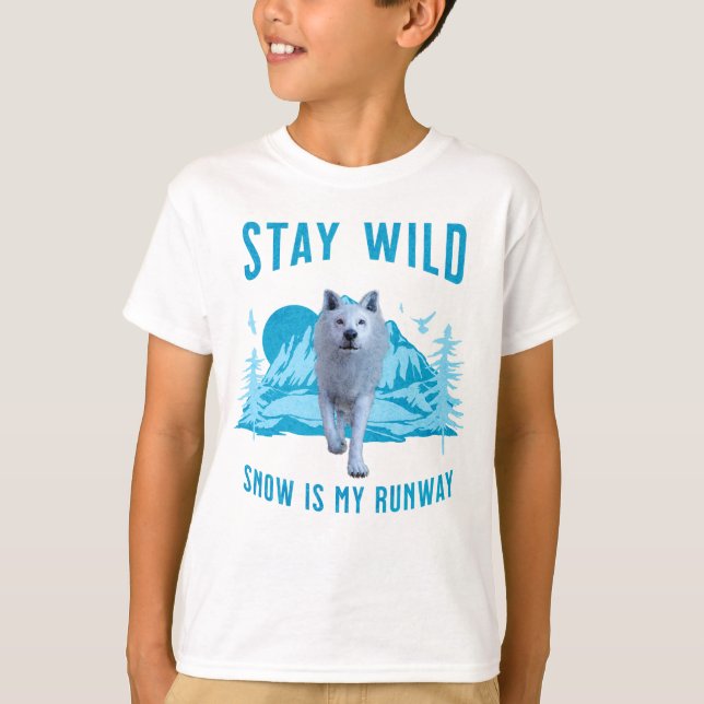 Camiseta Lobo Ártico Salvaje (Anverso)