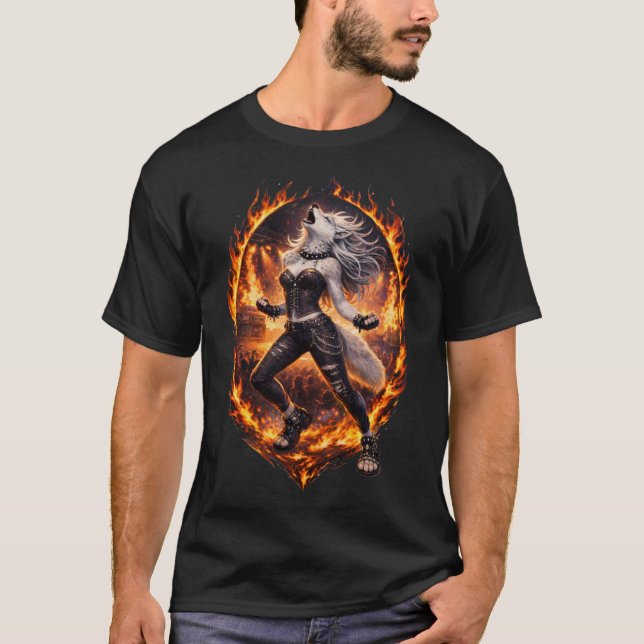 Camiseta Lobo Aullador (Anverso)