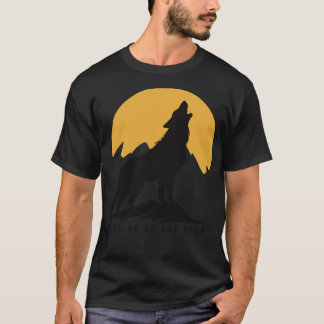 Camiseta Lobo aullando a la luna