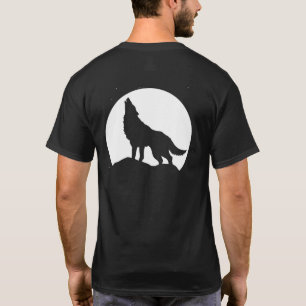 Camiseta Lobo Aullando a la Luna Llena