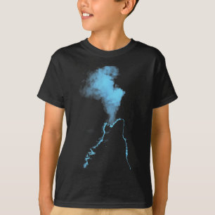 Camiseta Lobo Aullando A La Luna Noche Estrellada Lobos Ani