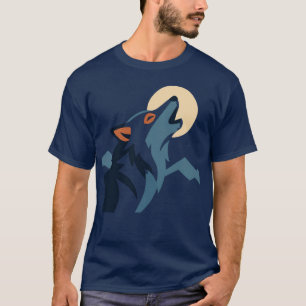 Camiseta Lobo Aullando a la Luna Sudadera con Capucha – Des