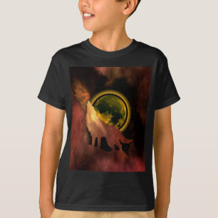 Camiseta LOBO AULLANDO EN LA GALAXIA DE LA LUNA ES