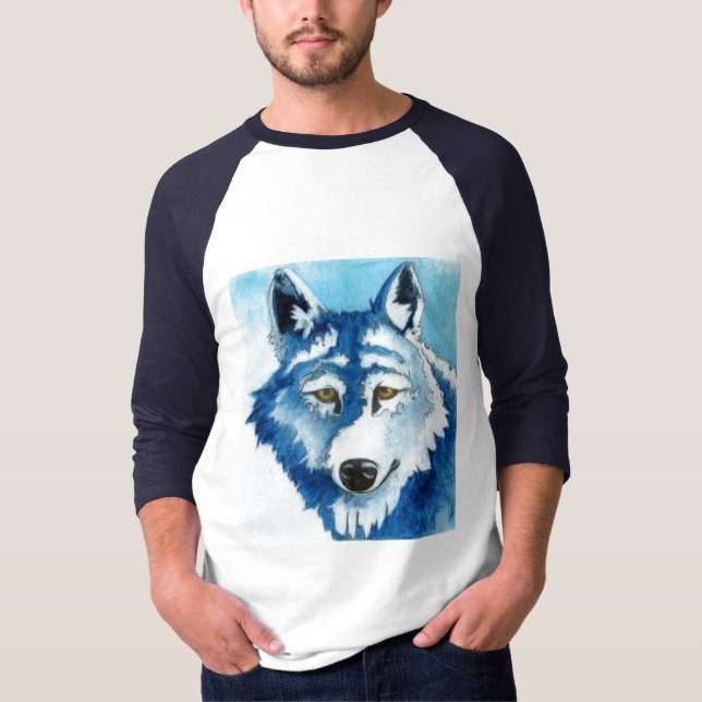 Camiseta lobo azul (Anverso)