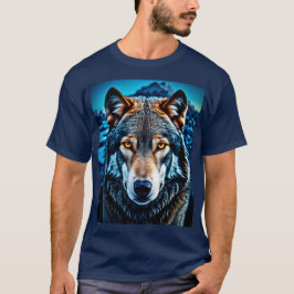 Camiseta Lobo azul de la luna llena