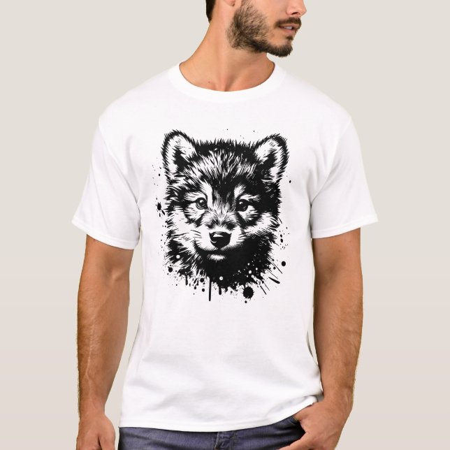 Camiseta Lobo Bebé (Anverso)