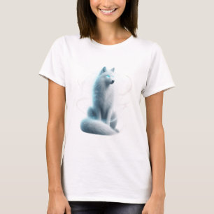 Camiseta Lobo blanco místico - Guardián del reino del espír